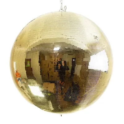 30cm Professional Gold Mirror Ball (12″) With 5mm Facets • £64