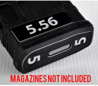 5.56 MAGAZINE STICKERS Fits MAGPUL PMAG 30 GEN M3 MAGS WHITE NUMBERS 1-6  • $11.50