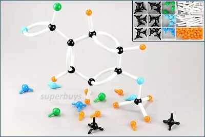 54pcs Molecular Model Set Organic Chemistry Science Atom Molecules & Links Kit • $14.09