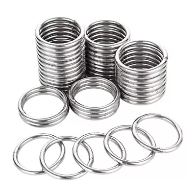 40pcs Craft Metal Rings 2 Inch / 50mm Metal O Ring Multipurpose Welded O Rings 3 • $28.31