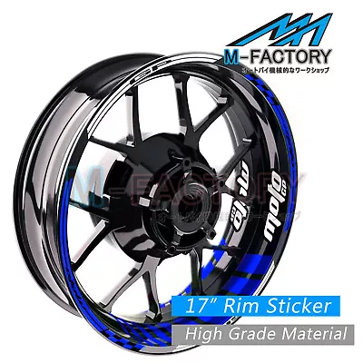 Blue AA2 Rim 17  Wheel Decals Tape Fit Yamaha YZF R1 R6 03 04 05 06-11 • $45.94