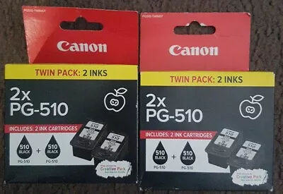 2 X Genuine Canon PG-510 Twin Pack Black Genuine Ink [2BK] • $70