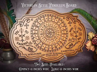 The Ghost Hunter - Engraved Pendulum Board - Wiccan Pagan Witchy Decor • £38