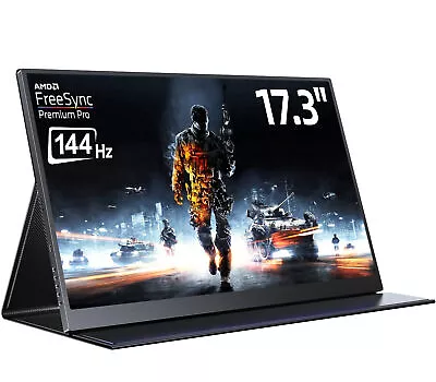 UPERFECT 144Hz Monitor HDMI USB C Monitor Portable Monitor 17.3  Gaming Monitor • $254.99