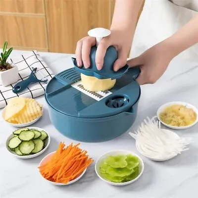 Kitchen Multifunctional Salad Utensils Vegetable Chopper Carrot Potato Shredder • £11.99