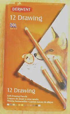£16.99 • Buy Derwent Drawing Pencils Set Of 12  In Tin  Brand New & Sealed
