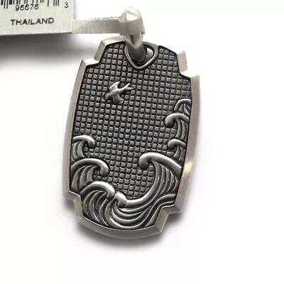 New DAVID YURMAN 32.5mm Men's Waves Amulet Tag Enhancer In Sterling Silver • $375