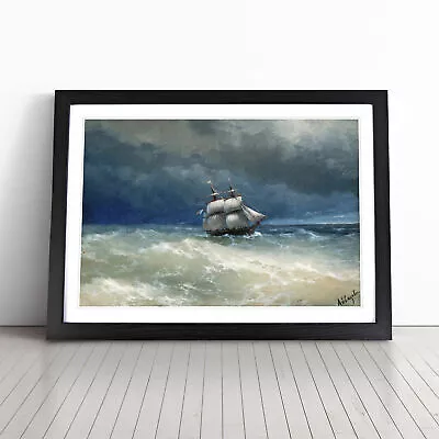 Sailing Ship By Ivan Aivazovsky Wall Art Print Framed Canvas Picture Poster • £24.95