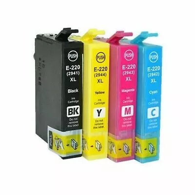 6x NON-OEM 220XL Ink Cartridges For Epson Workforce WF-2630 WF-2650 WF-2660 • $16.90