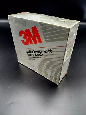 3M 5 1/4  Double Sided Double Density Floppy Diskettes - 00234 (Pack Of 10) • $25