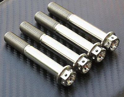 4x Titanium Front Caliper Bolts  60mm For MV Agusta F4 1000 RR 2010-2012 • $62.16