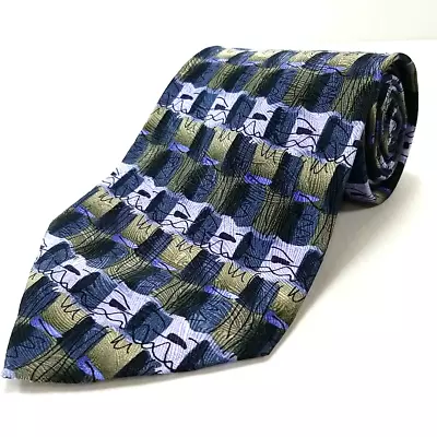 Jerry Garcia Megaliths Luxury Tie Blue Abstract Necktie Silk Collection Twenty • $9.97