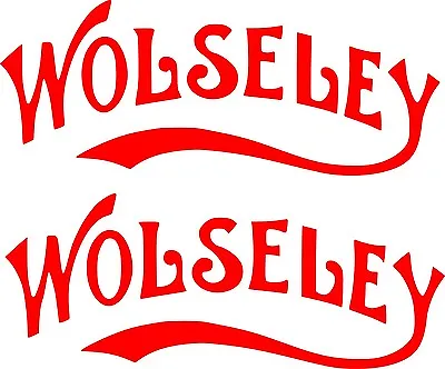 £3.29 • Buy Wolseley Logo Decal Sticker- Car Van Trailer Caravan Stationary Engine 2@ 10x4cm
