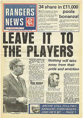 £4.99 • Buy Issue 96 Of Rangers News 6 June 1973 Glasgow Rangers  