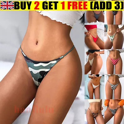 Womens Ladies Mini G-String Micro Thong Sexy Underwear Lingerie Knickers Panties • £3.99