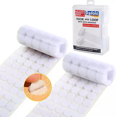 Heavy Duty Hook And Loop Dots With Adhesive Super Sticky Round Dots Tape For Sc • $5.99