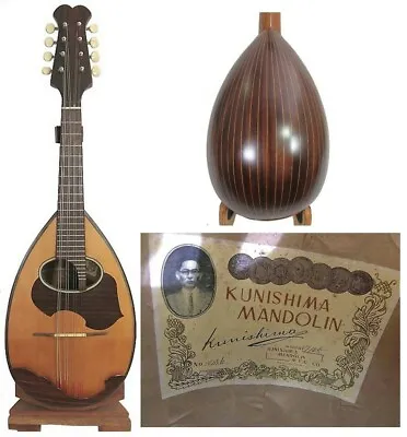 Japan Kunishima NM6 Bowlback Mandolin Solid Spruce Top Rosewood OJMN436 • $230