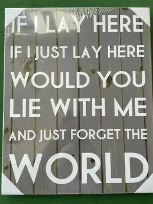 SNOW PATROL - CHASING CARS - Song Lyrics If I Lay Here Typography Word Wall Art  • £24.99