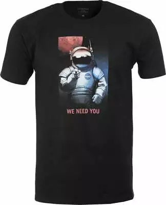 Habitat Skateboards NASA  We Need You T-Shirt - Black MENS SIZE M • £29.95