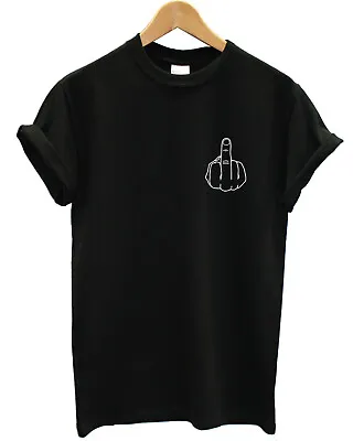 £14.95 • Buy Middle Finger Logo T-Shirt Rude Emo Top Boys Girl Gift Alternative Clothing L341