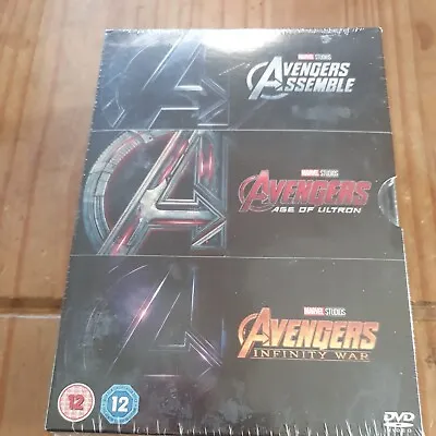 Marvel Avengers Trilogy DVD Box Set Assemble/Ultron/Infinity New Sealed  • £14