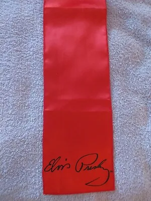 Elvis Presley Signature Red Scarf Concert Style New • $20