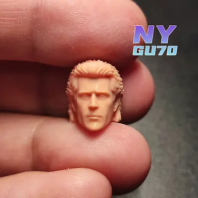 1:18 Braveheart Mel Gibson Head Sculpt Carved For 3.75  Soldier Figure Body • $17.99