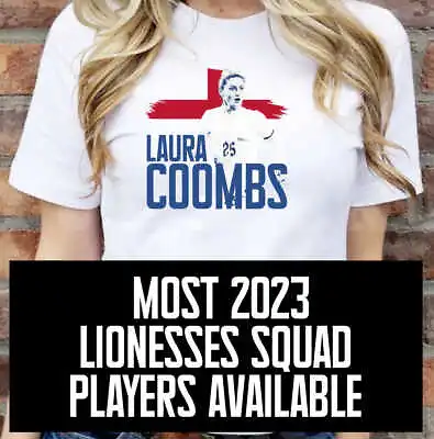£14.99 • Buy Lionesses Players All Sizes Tee T Shirt Top England AU NZ 2023 Football WSL