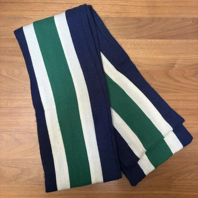 £20 • Buy Vintage Wool College Scarf, Preppy, Ivy, Mod, Varsity, Collegiate