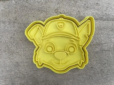 3D Rocky For Paw Patrol Cookie Cutter Embosser Biscuit Icing Fondant Clay 10cm • £5.99