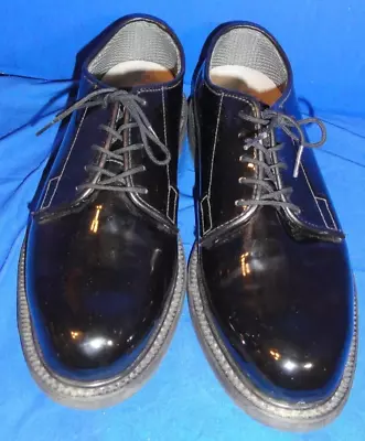 Bates Military Dress Uniform Mens High Gloss Black Formal Shoes 7.5e • $35.99