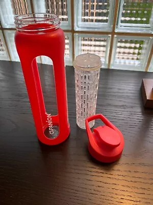 CUPANION Glass Fruit Infuser Water Bottle - RARE! • $0.99