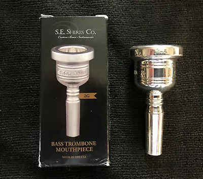 S.E. Shires American Classic Silver Large Shank Bass Trombone Mouthpiece 2G • $95