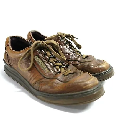Mephisto Runoff Air Jet Distressed Leather Comfort Walking Shoes Men's 9 Brown • $49.94
