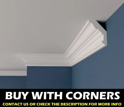 Coving Cornice Polystyrene Wall Ceiling BFA12 Decoration Lightweight QUALITY XPS • £5.88