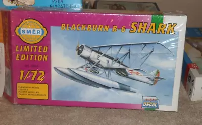 Blackburn B-6 Shark British 1930's Torpedo Bomber SMER 1:72 Scale FREE SHIPPING • $15