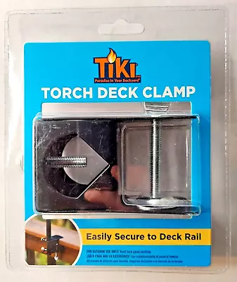 TIKI TIKI Brand 4 -in Accessory Metal Torch Deck Clamp Black Mounting Brand New • $7.99