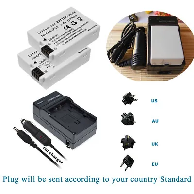 2 BATTERY &  Charger For Canon LP-E8 EOS 550D£¬EOS 600D£¬EOS 700D • £23.99