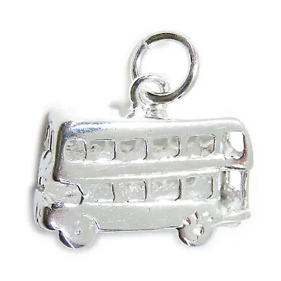 London Double Decker Bus Sterling Silver Charm .925 X 1 Buses Charms • £12.50