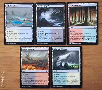 Set Of 5 Time Spiral Remastered Dual Storage Lands *NM* (Magic MTG Magic) • $2.85