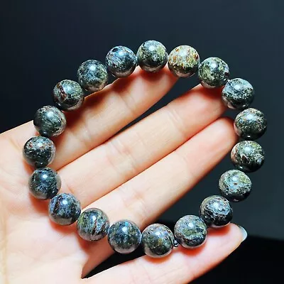 10mm Genuine Natural Black Seraphinite Crystal Bracelet AAA • $3
