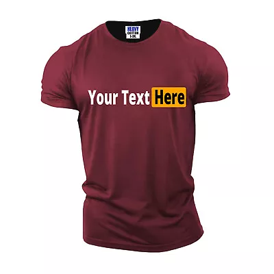 Personalized Your Text Here Customized Funny Men's T-Shirt USA Birthday Gift Tee • $14.99