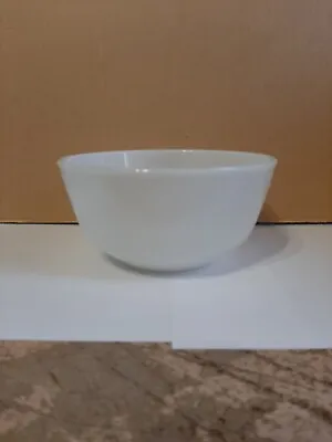 Fire-King White Milk Glass 6  Soup Chili Cereal Bowl Marked '10'  Excellent Cond • $8.95