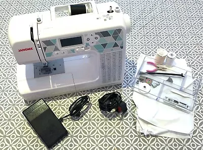 SUPERB Janome HC8100 Computerised Sewing Machine | Cover | Foot Pedal | Manual • £102