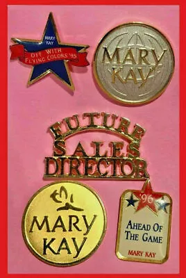 5 Pin Lot -MARY KAY Logos And Promo Pins + Future Sales Director Pin • $7.65