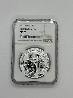 2022 Malta Knights Of The Past 1 Oz Silver NGC MS 70. 15000 Mintage • $114