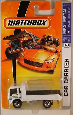 MATCHBOX #43 [GMC/Isuzu Flatbed Truck] Car Carrier 2007 Issue (IMPERFECT PKG) • $3.95