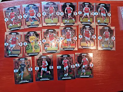 Panini Prizm 2022/23 Arsenal Full Complete Base Set Lot Bundle X16 Cards • £7