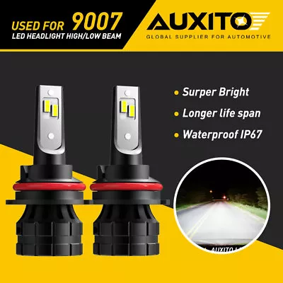 AUXITO 9007 HB5 LED Headlight High Power 20000LM Hi Lo Beam Bulb 6000K White Z1 • $28.59