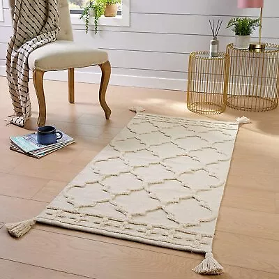 Modern Marrakesh Area Rugs Hand Woven Tufted Bedroom Living Room Mat Carpet Rug • £23.99